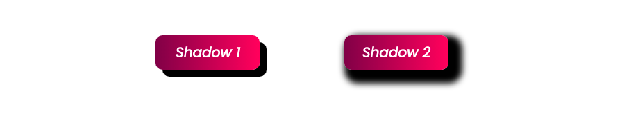 CSS Shadow - Examples 1 and 2